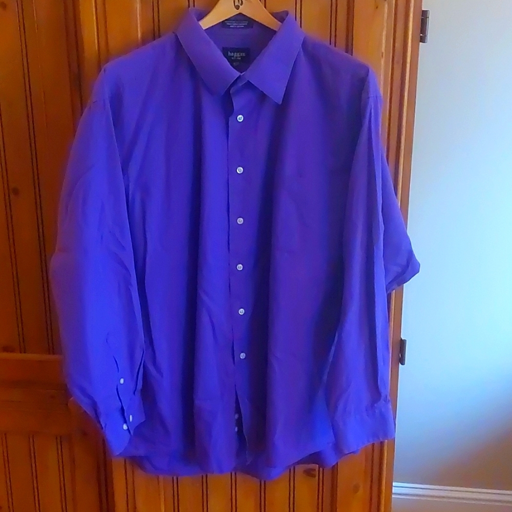 Haggar Purple Dress Shirt